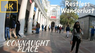 [4K] Delhi Connaught Place - Lazy Saturday Afternoon