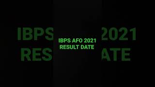 IBPS AFO Prelims result 2021 date IBPS SO Prelims result date