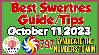 Best Swertres Guide/Tips October 11,2023 / Syndicate numbers to WIN😱