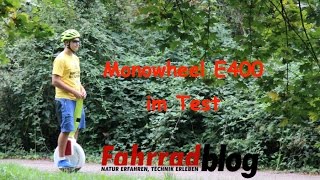 Monowheel E400 Test - elektrisches Einrad fahren