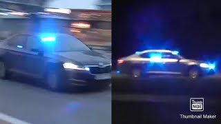 2x Unmarked Police Patrol Units Responding in Tallinn