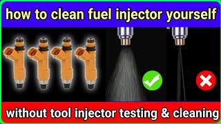 How to clean fuel injector yourself | without special tools @Guru.m