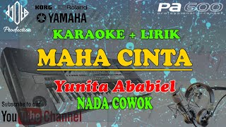 MAHA CINTA KARAOKE NADA PRIA