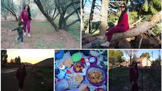 Vlog:Partie 2 جهة تدارت/ الثوامة 🏞 طبيعة  خلابة / بيكنيك بدون تحضيرات ⚘🤣🤪 مسبقة