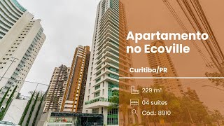 Apartamento, 04 Quartos, 02 Vagas, Churrasqueira à Carvão, Ecoville, Curitiba.