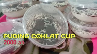 ide jualan coklat puding cup || modal sedikit untungnya banyak