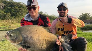 Pescaria com a galera da loja pai e filho pro fish ! Pesqueiro país e filhos