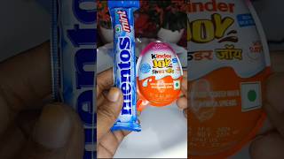 Mentos with kinder joy box❤️😋#viralvideo #youtubeshorts #shortvideo #shorts