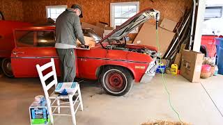 72 Chevy Nova gets a new radiator