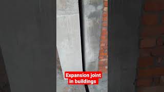 Expansion joint in buildings