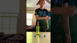 Fly dice stacking combo #shorts #crazytricks #levelup #trickshots