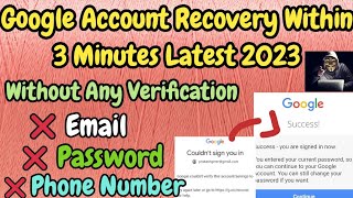 Live |How To Recover Gmail Account Latest Update 2023 | Google Account Recovery Within 2 Minutes |