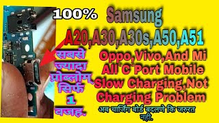 Samsung A20,A30,A30s,A50,A51 And Oppo,Vivo,Mi, All C Port Mobile Slow,Fake And Not charging Problem.