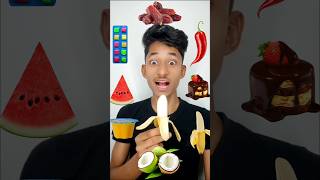 Emoji Food Mukbang ASMR😍🍌😂 #asmr #mukbang #shorts #youtubeshorts #shortvideo