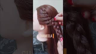 Two side French braided Hairstyle | Open Hair Hairstyle | Back Buterfly Hairstyle |  #shortvideo