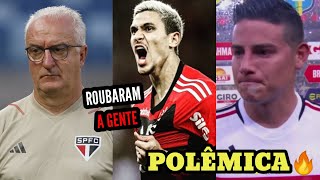 FLAMENGO EMPATA COM SÃO PAULO EM JOGO POLÊMICO E JAMES RODRIGUES FALA SOBRE PARTIDA