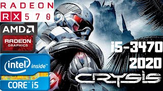 Crysis in 2020 Max Settings | i5-3470 | RX 570 8GB | 8GB RAM PC HD | 1080p