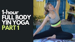 1-Hour Full Body Yin Yoga | Full Yoga Class Part 1