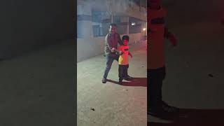 Diwali fun with crackers #kids #diwali2024 #ytshorts #trending