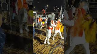 Dusshera celebrations, Dhol Tasha while raining at Shiva Temple, Amsterdam, Netherlands