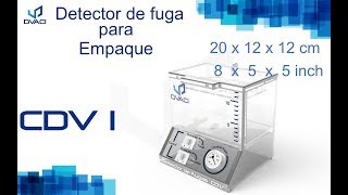 CDV1 Camara de Vacío | Detector de Fuga para Empaques | DVACI