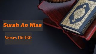 Surah An-Nisa Verses 116-130 with Tajweed |Treasure of Quran  #tajweed