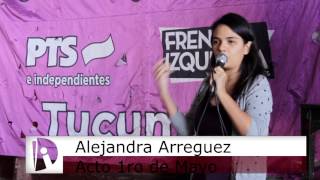 Alejandra Arreguez - Discurso 1° de Mayo