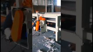 installation of new plywood machine #plywoodmachinery #woodworkingmachine