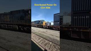 CSX 538 Distributed Power on I026 #distributedpower #dpu #dp @CameraBryan #trainvideos #ac4400cw