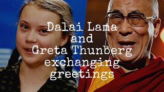 Dalai Lama face-timing Greta Thunberg and exchanging greetings | Saving our Planet