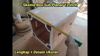 Ukuran Box Speaker Planar 12 inch || Desain Box Planar