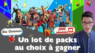 Premier jeu concours Sims 4 des 2000 abonnés 🎁