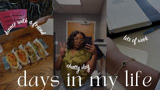 weekly vlog | coaching session, catching up on work, dinner with a friend, thrifting | winter arc