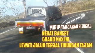 Grand max nekat lewat di tanjakan terjal tikungan tajam mirip sitinjau lauik - arak arak bondowoso