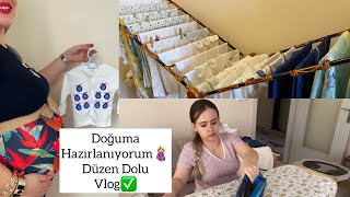 HASTANE ÇANTASI LİSTESİ HAZIR ✅ BEBEĞİMİN ÇAMAŞIRLARI YIKANDI ÜTÜLENDİ 🥰 #part1 #doğumçantası #bambu