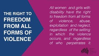 Violence Against Women and Girls with Disability