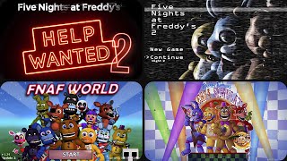 Evolution of FNAF Start-Screens