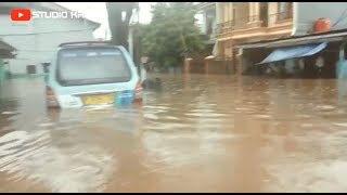 Penampakan Banjir di Kawasan Kampung Pulo Jakarta Timur