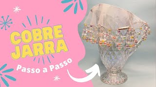 Cobre Jarra com flores coloridas passo a passo