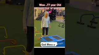 77 years Old lady#Wow What a energy #love #trending #shortvideo #shorts #short #gym #exercise #video