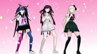 MMD FREAKING OUT MEME DANGANRONPA 2 TRIO