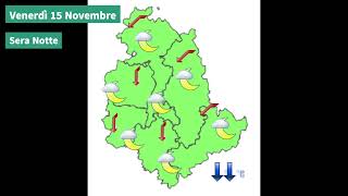 Il tempo previsto per la giornata di domani Venerdì 15 Novembre 2024