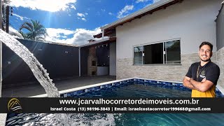 **R$320MIL** SE ENCANTE COM ESSE ACABAMENTO! MARAVILHOSA CASA 600MTS DO MAR COM PISCINA EM ITANHAÉM!