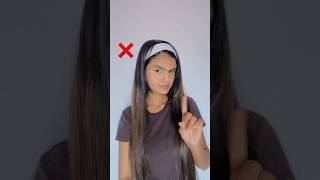 Try this hairband hack ✅ #hairbandhacks #hairhacks #explore #shortsvideo #ytshortsvideo