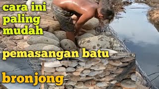 cara  masang batu bronjong  buat pemula