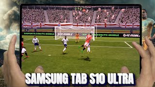 Samsung Galaxy Tab S10 Ultra test game EA SPORTS FC MOBILE 24 | Dimensity 9300+