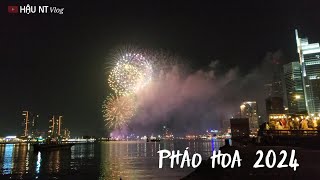 Đi xem pháo hoa đêm giao thừa 2024 bằng cano xốp [Vlog]