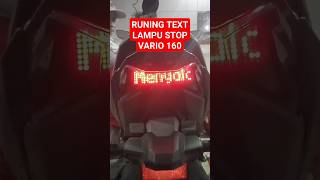 Lampu Stop Vario 160#honda #vario #vario160 #oneheart #welovehonda #shorts #short