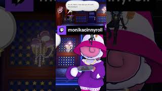 Toad loses it.  | monikacinnyroll #monika #ttyd #Vtuber #fyp #gaming