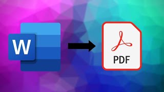 how to convert word to pdf | convert word to pdf